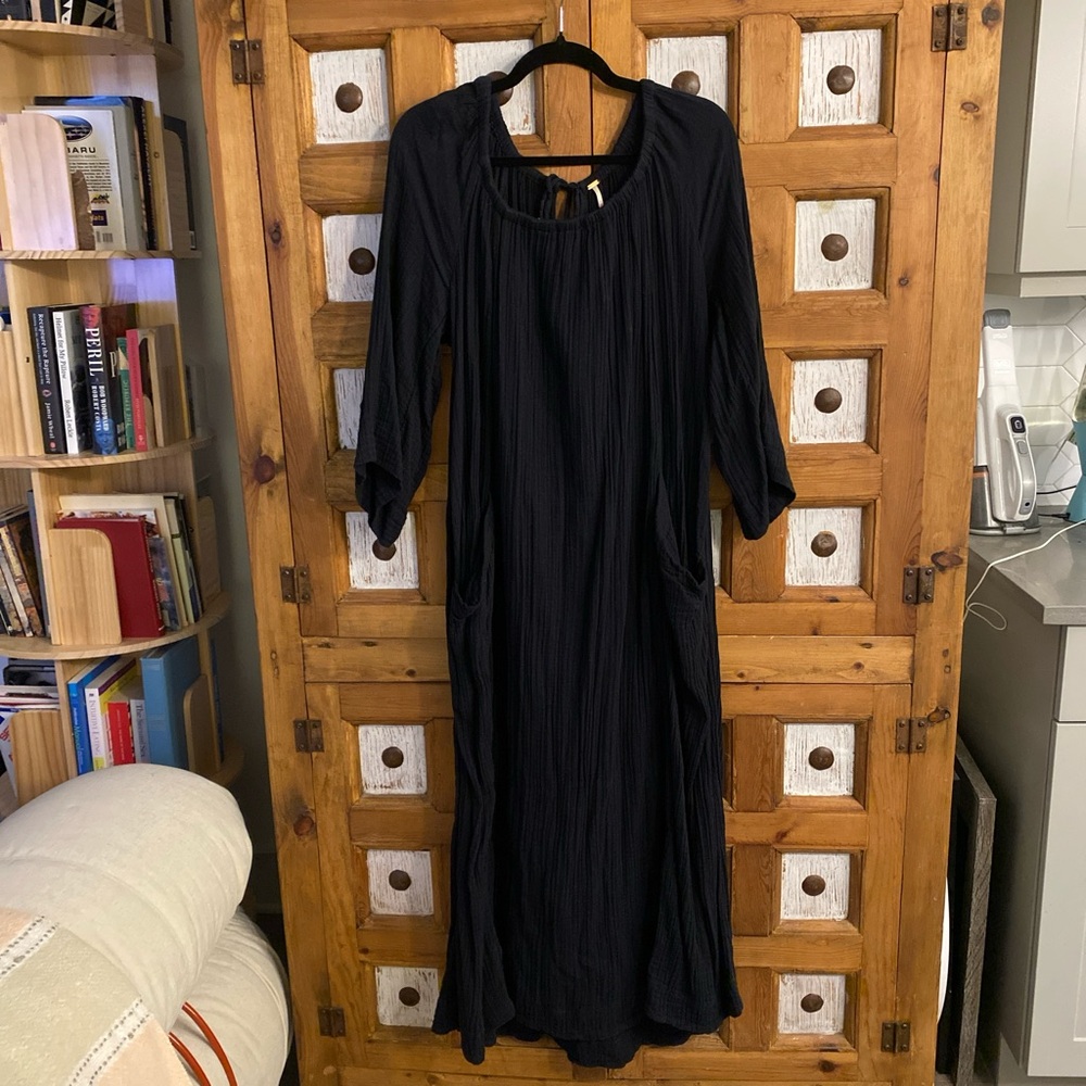 Free People Black Maxi Dress XL